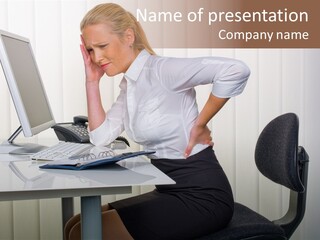 Job Painful Office PowerPoint Template