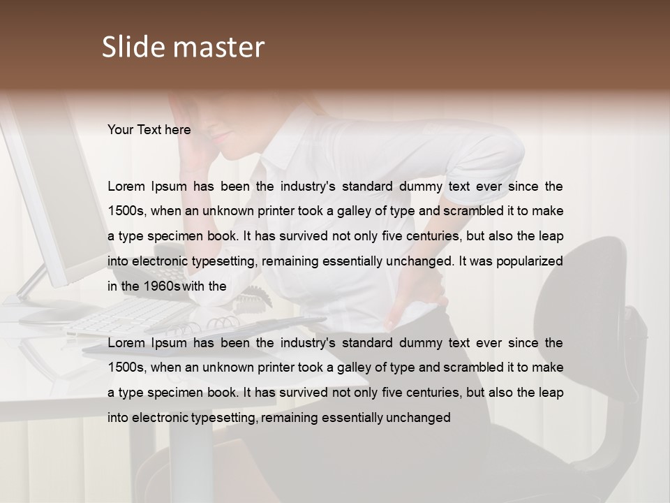 Job Painful Office PowerPoint Template