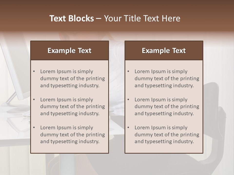 Job Painful Office PowerPoint Template