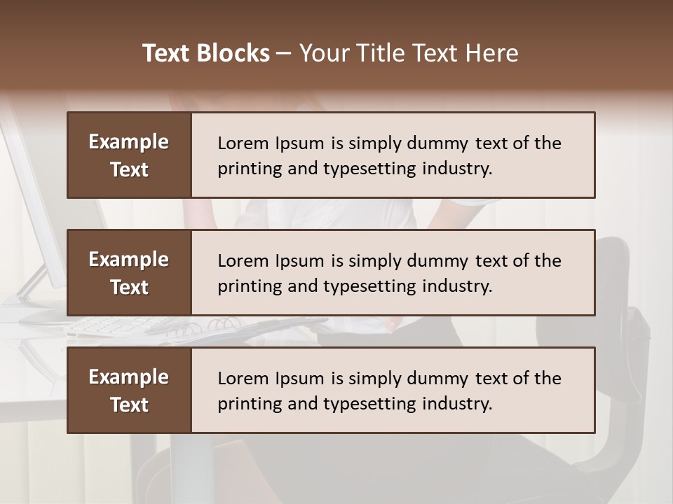 Job Painful Office PowerPoint Template