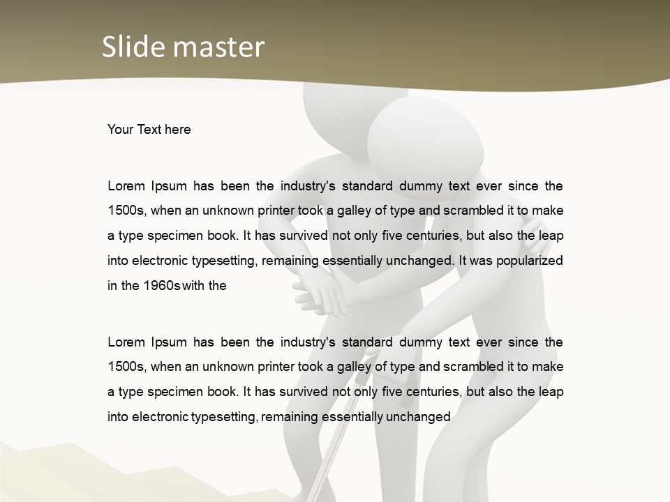 Backpain Elderly Weakness PowerPoint Template