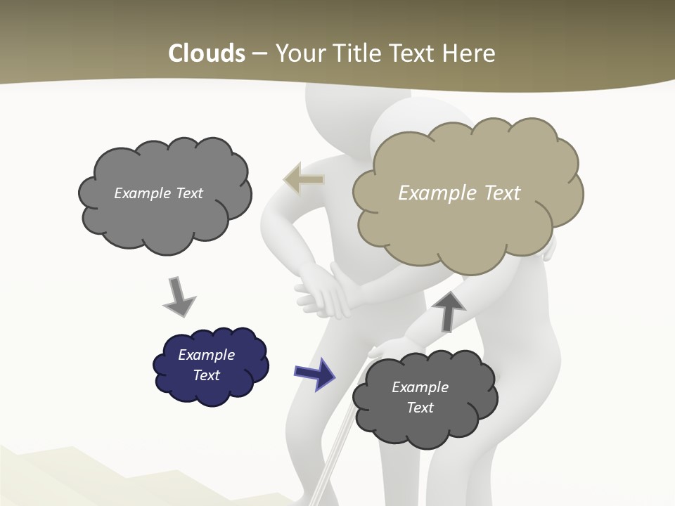 Backpain Elderly Weakness PowerPoint Template