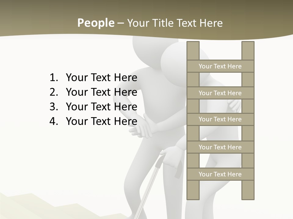 Backpain Elderly Weakness PowerPoint Template