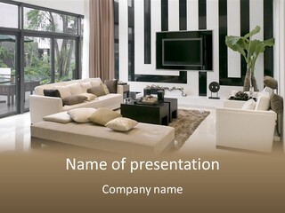 Living Plant Vase PowerPoint Template