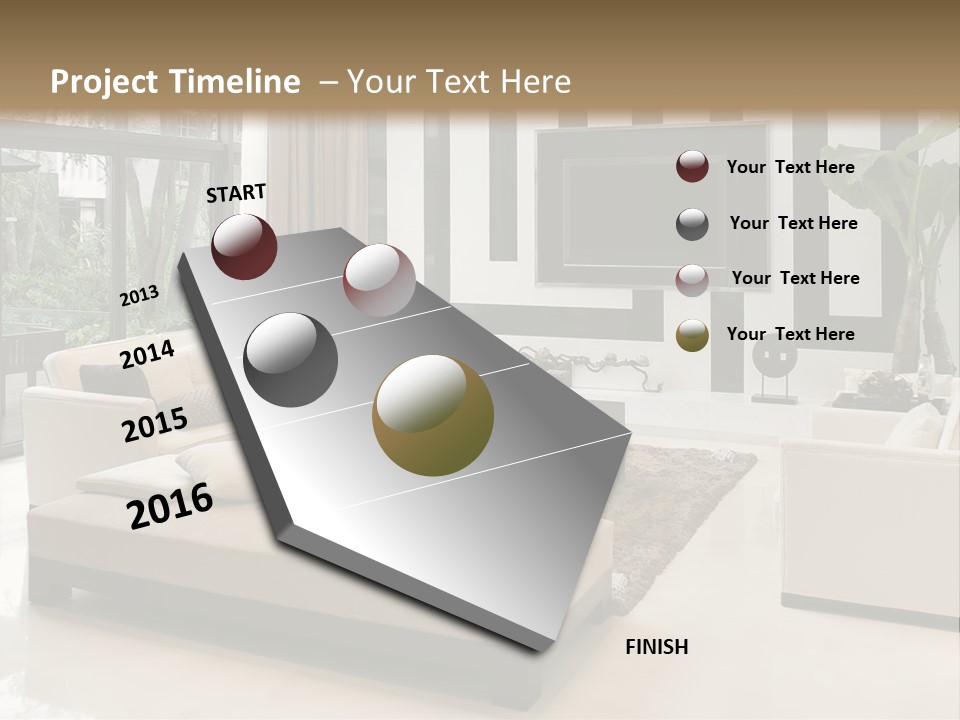Living Plant Vase PowerPoint Template