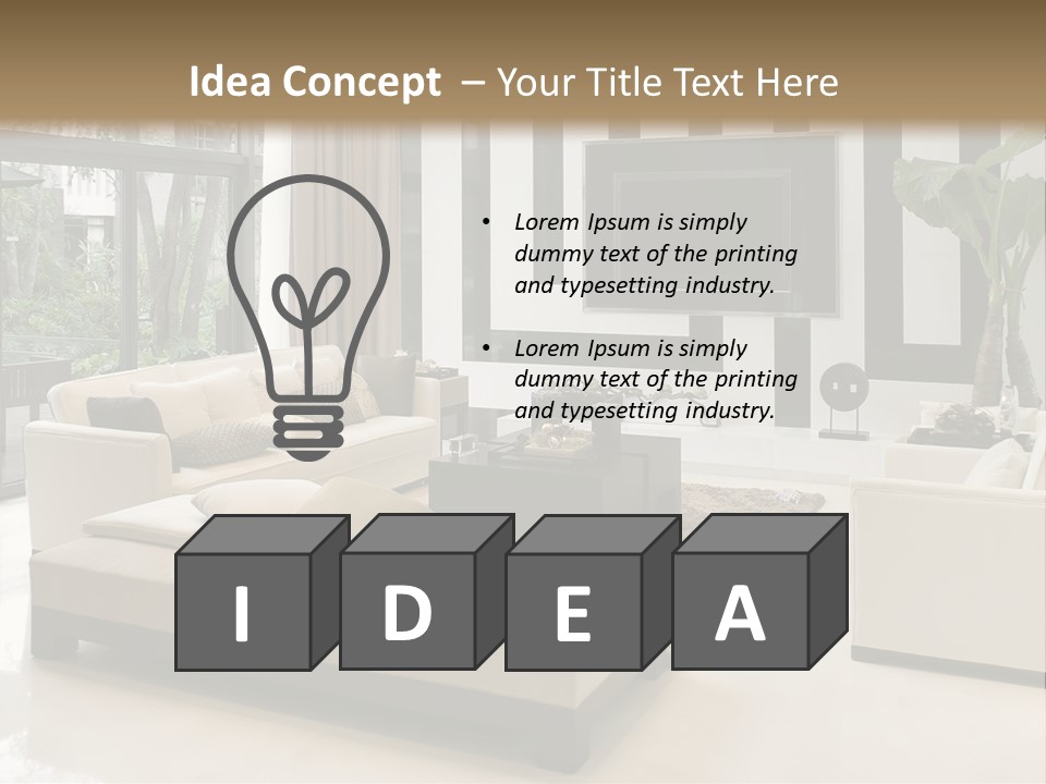 Living Plant Vase PowerPoint Template