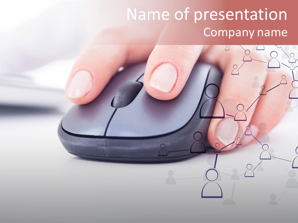 Girl Modern Keyboard PowerPoint Template