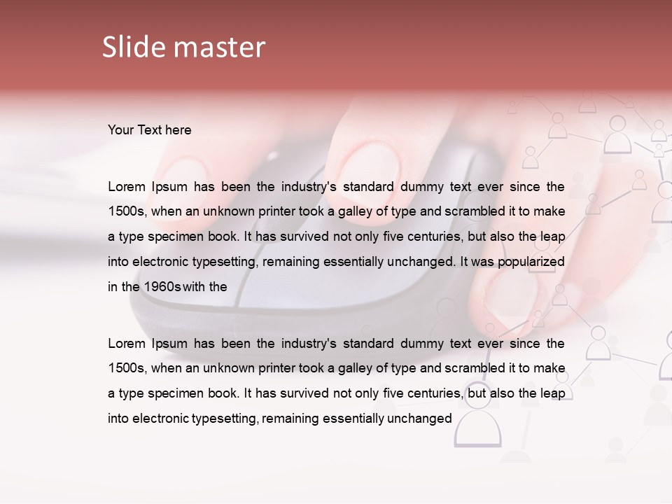 Girl Modern Keyboard PowerPoint Template