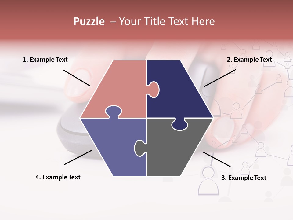 Girl Modern Keyboard PowerPoint Template