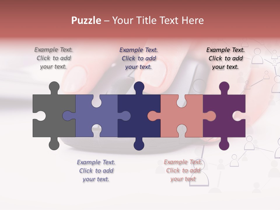 Girl Modern Keyboard PowerPoint Template