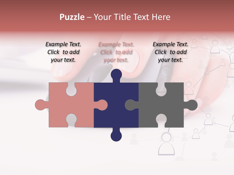 Girl Modern Keyboard PowerPoint Template