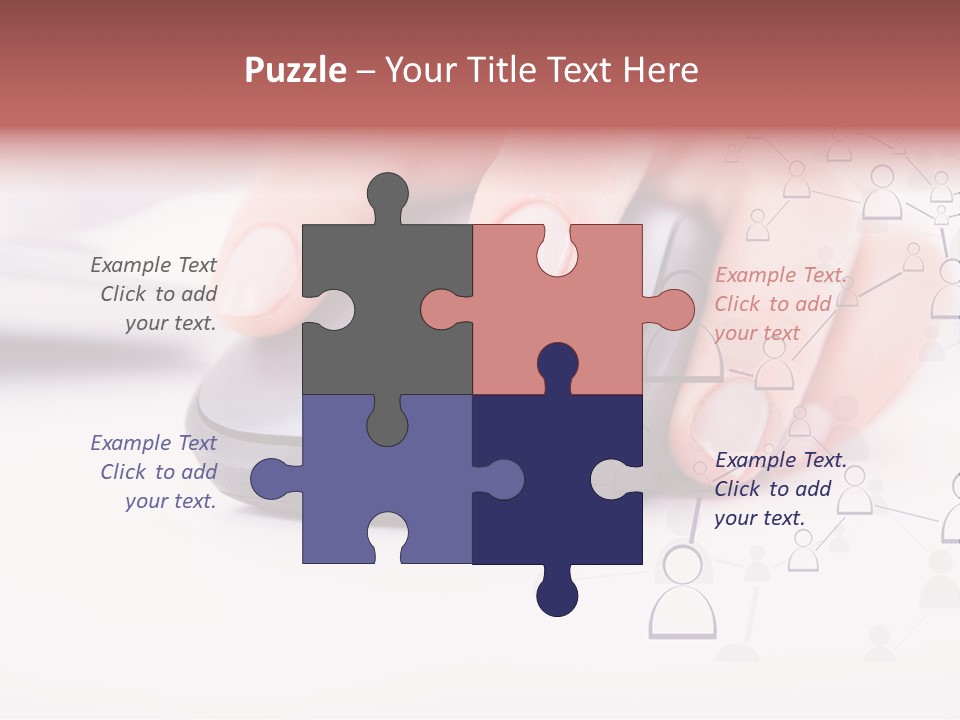 Girl Modern Keyboard PowerPoint Template