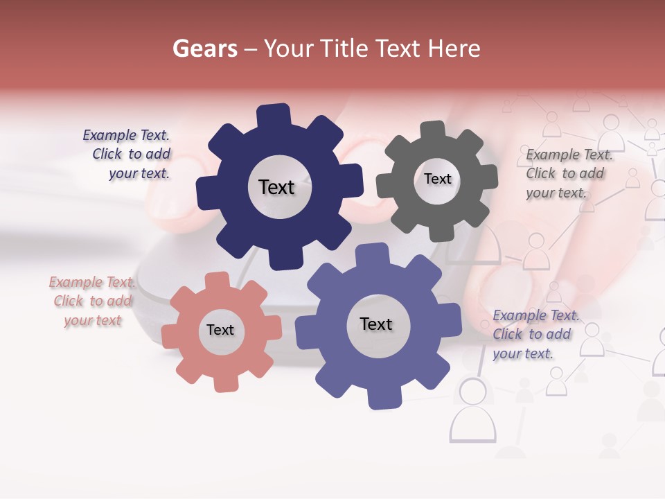 Girl Modern Keyboard PowerPoint Template