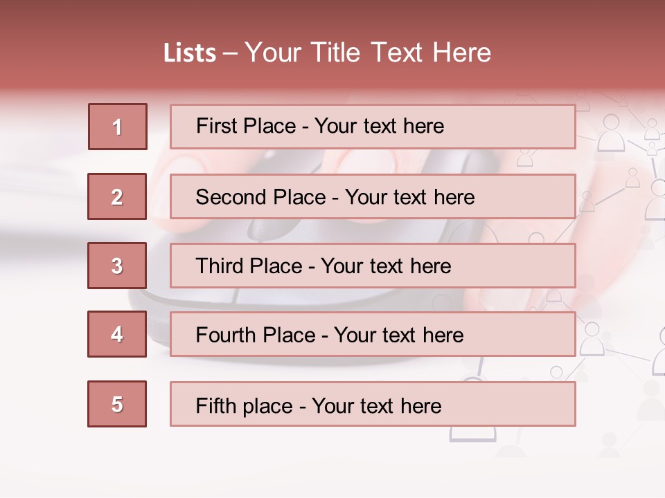 Girl Modern Keyboard PowerPoint Template