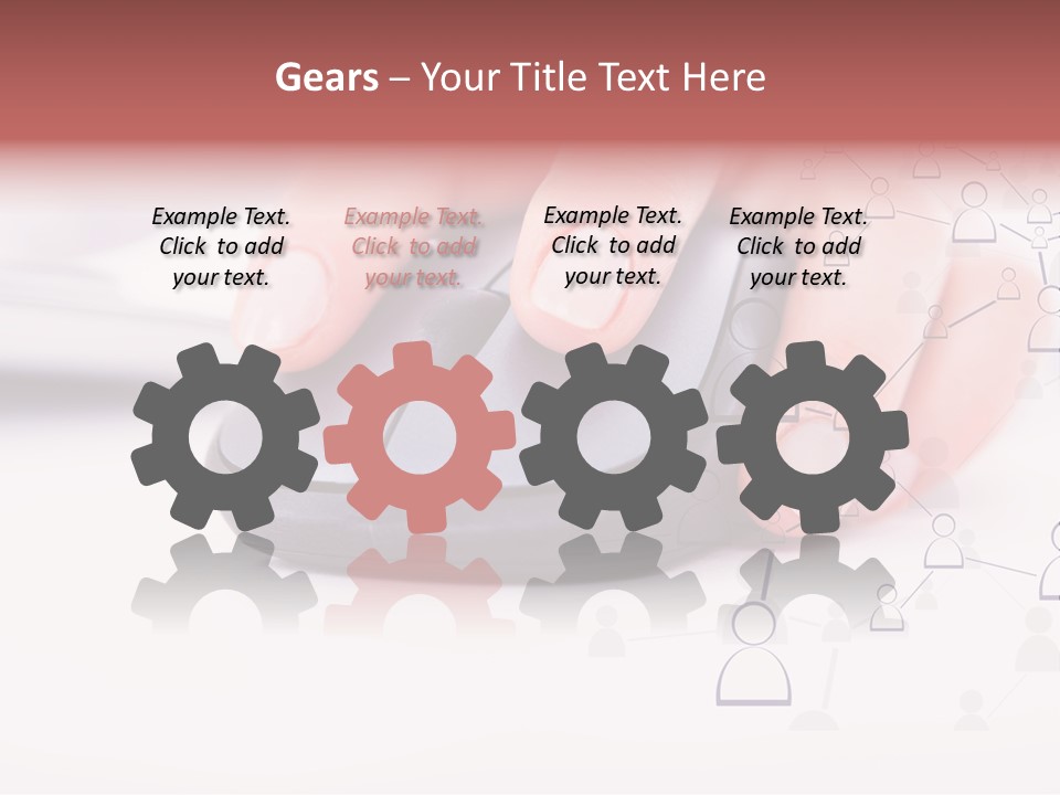 Girl Modern Keyboard PowerPoint Template