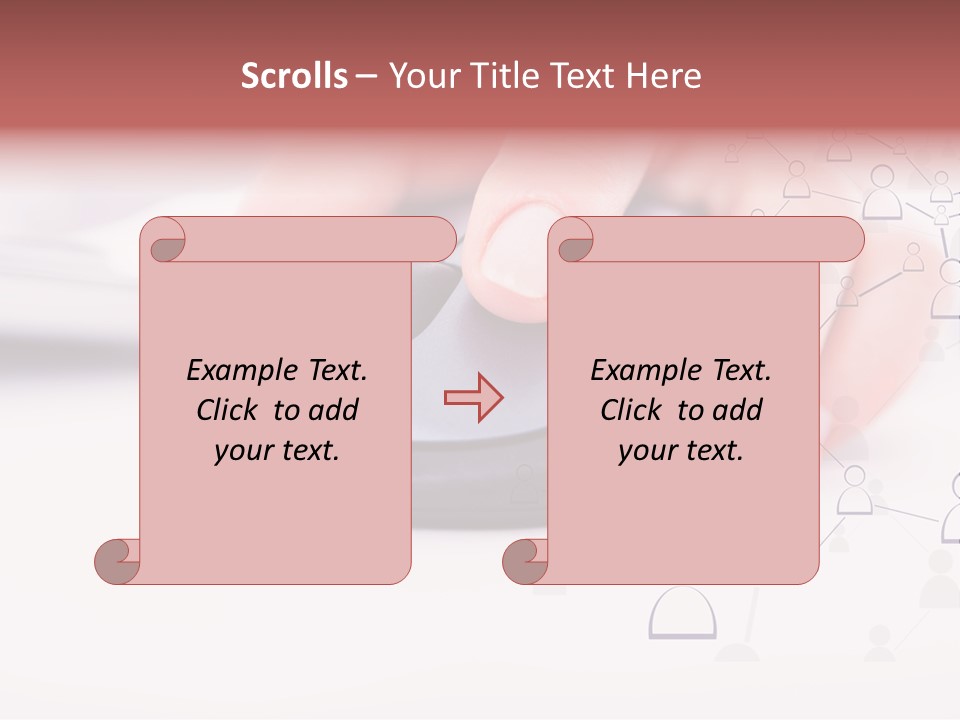 Girl Modern Keyboard PowerPoint Template