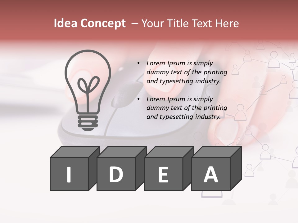 Girl Modern Keyboard PowerPoint Template