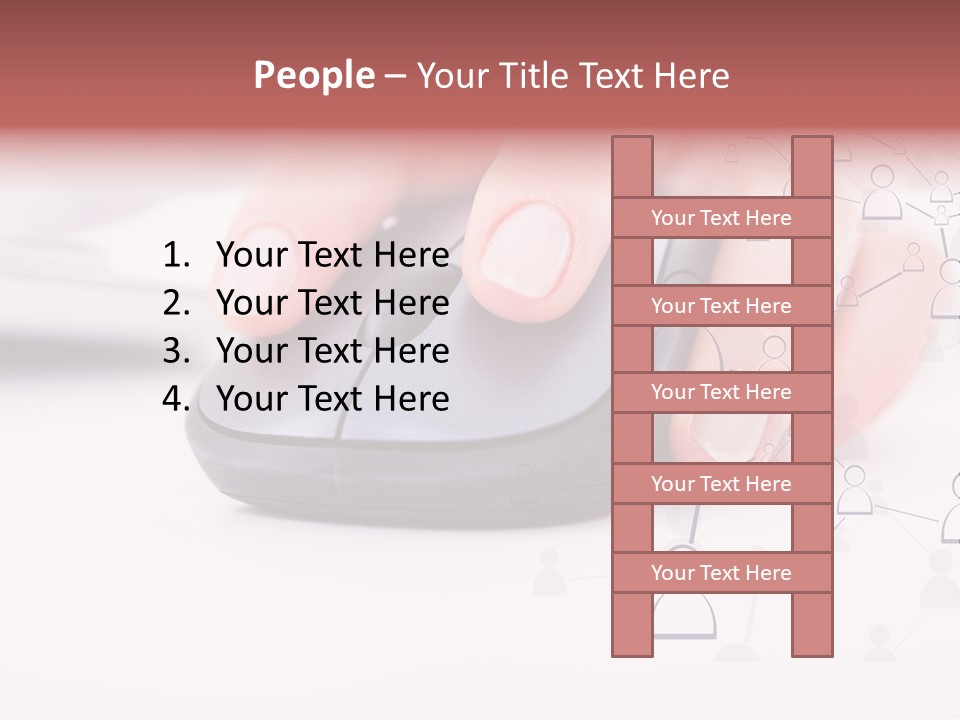 Girl Modern Keyboard PowerPoint Template