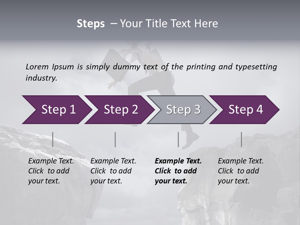 High Company Difficulty PowerPoint Template