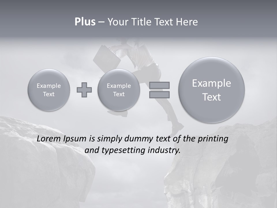 High Company Difficulty PowerPoint Template