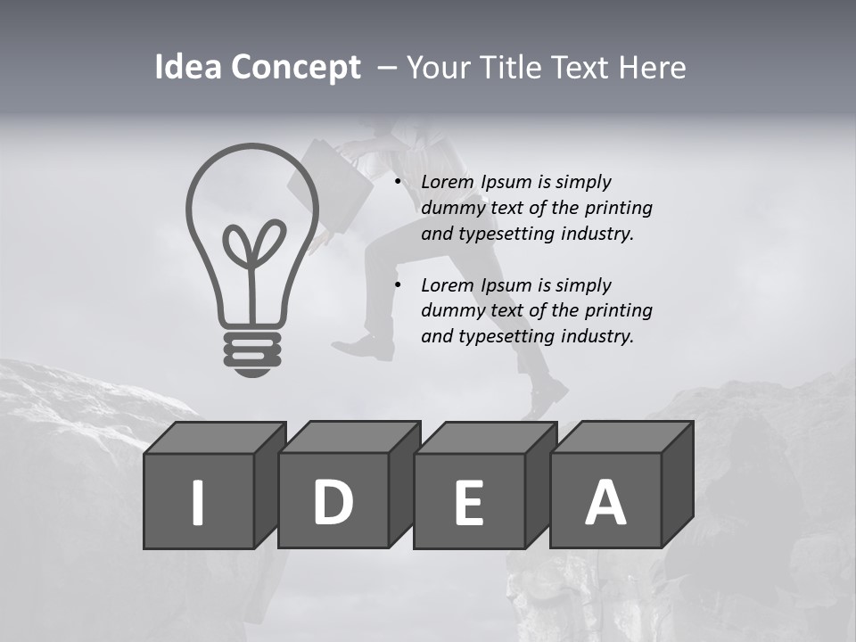 High Company Difficulty PowerPoint Template