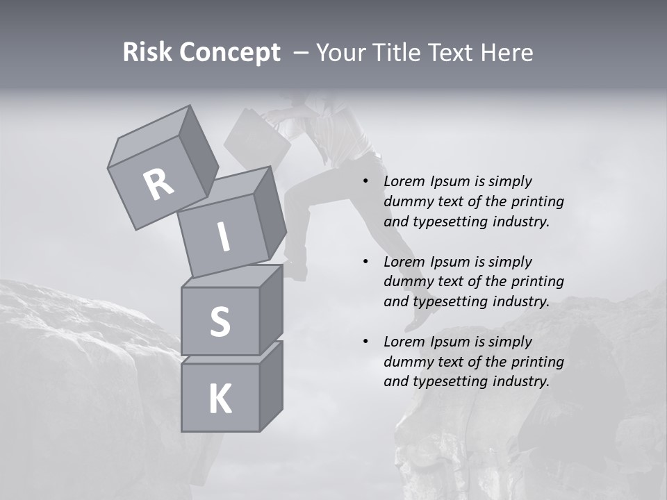 High Company Difficulty PowerPoint Template