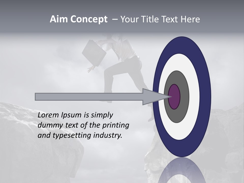 High Company Difficulty PowerPoint Template