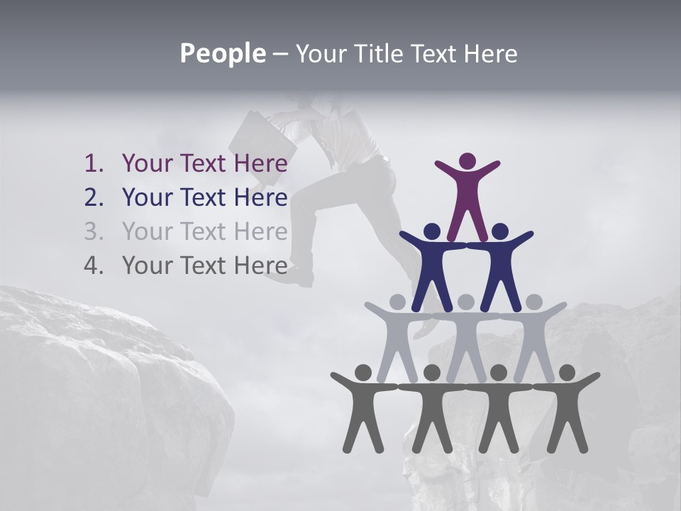 High Company Difficulty PowerPoint Template