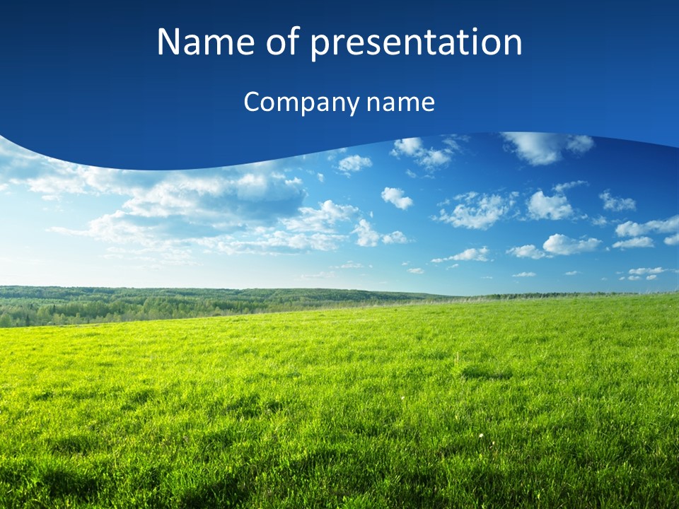 Russia Forest Sun PowerPoint Template