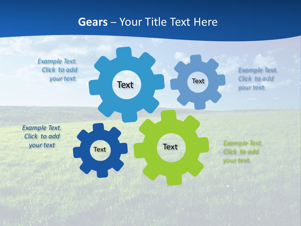 Russia Forest Sun PowerPoint Template