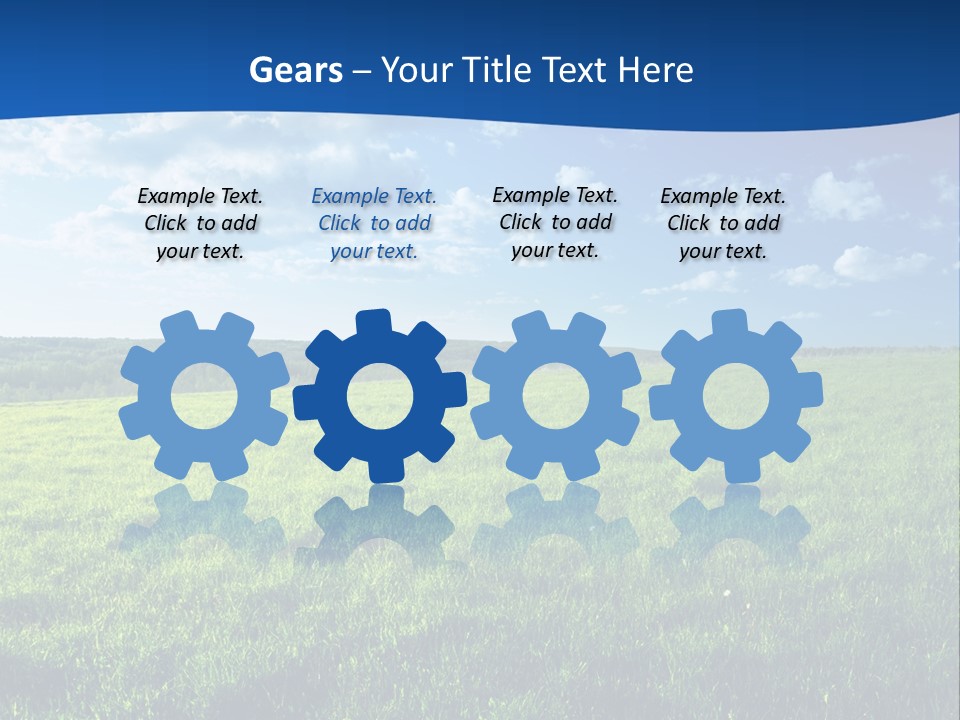 Russia Forest Sun PowerPoint Template