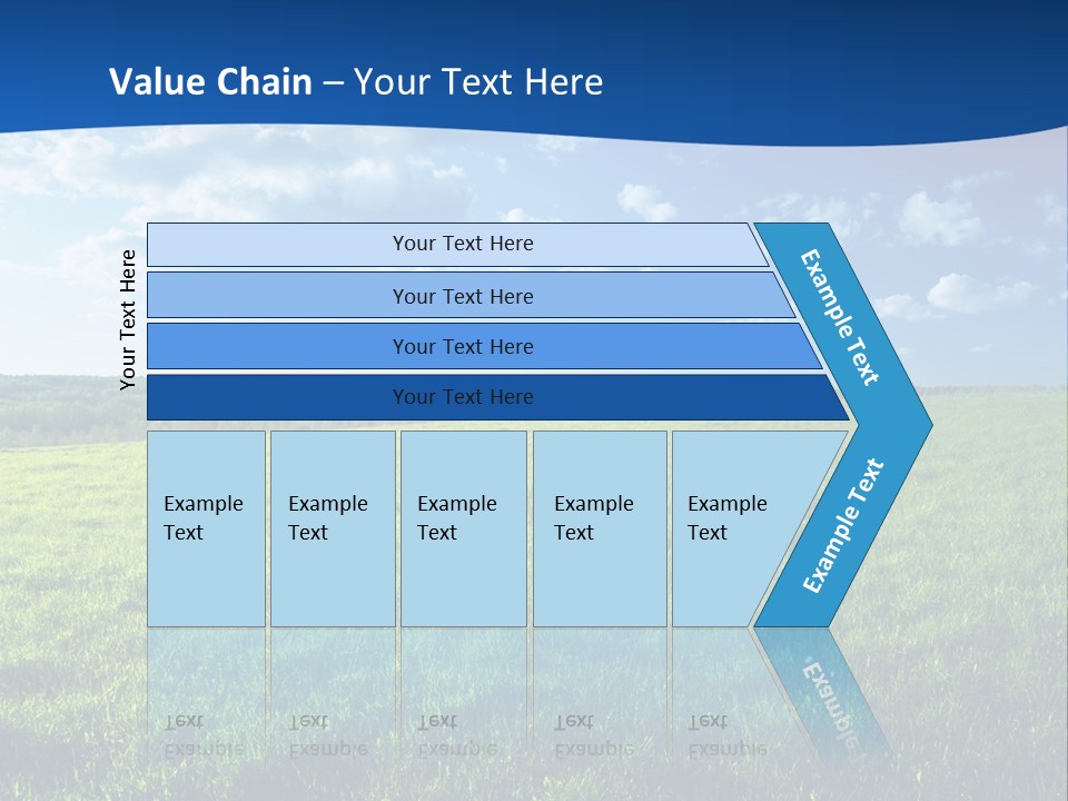 Russia Forest Sun PowerPoint Template