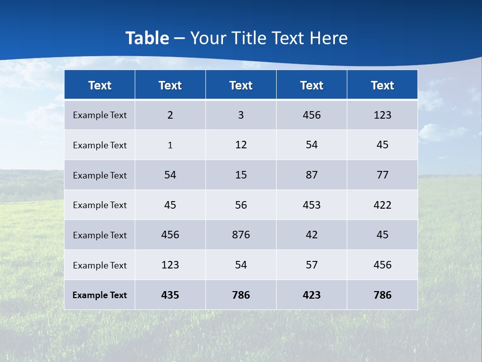 Russia Forest Sun PowerPoint Template