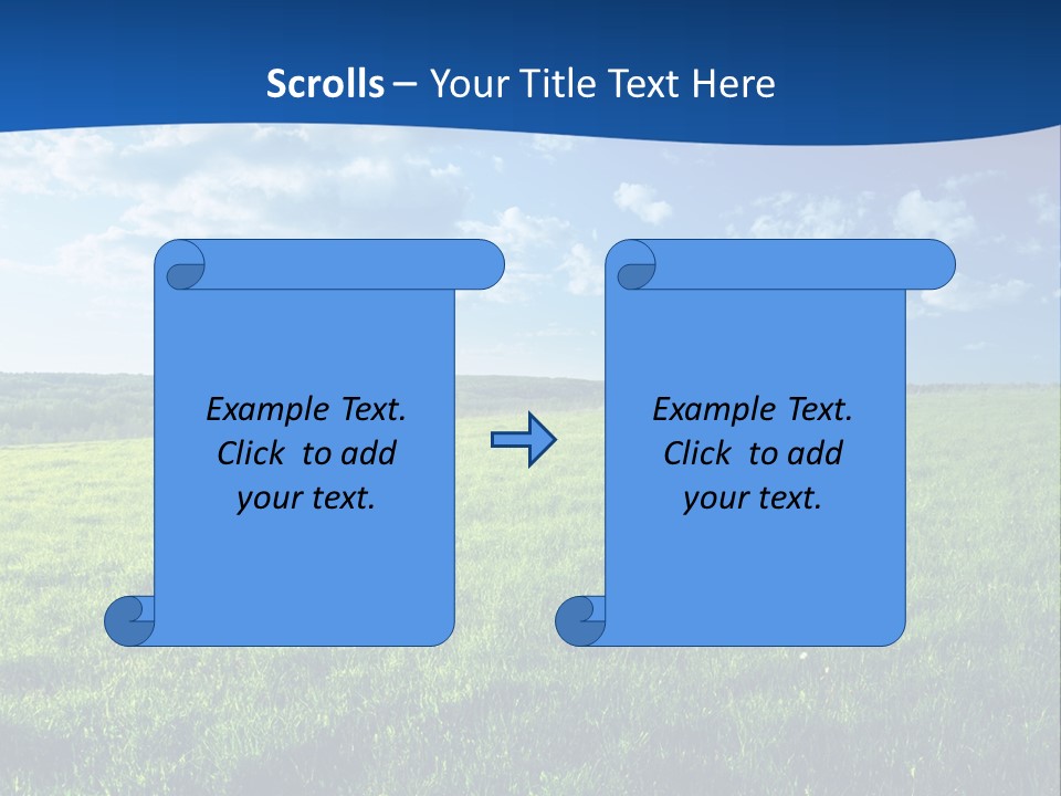 Russia Forest Sun PowerPoint Template