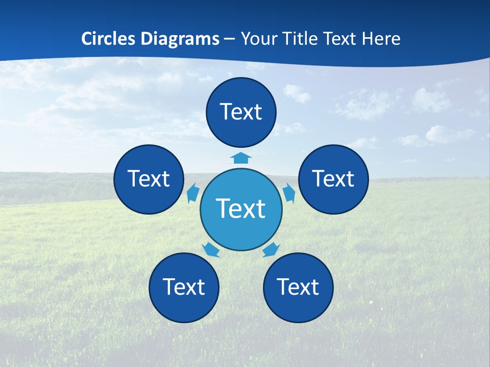 Russia Forest Sun PowerPoint Template