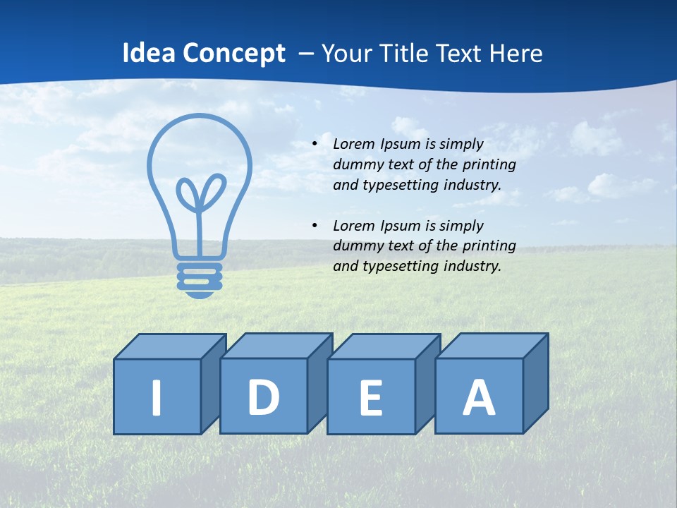 Russia Forest Sun PowerPoint Template
