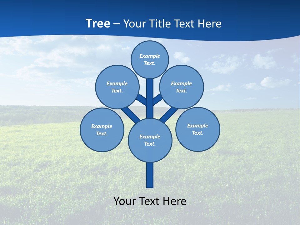 Russia Forest Sun PowerPoint Template