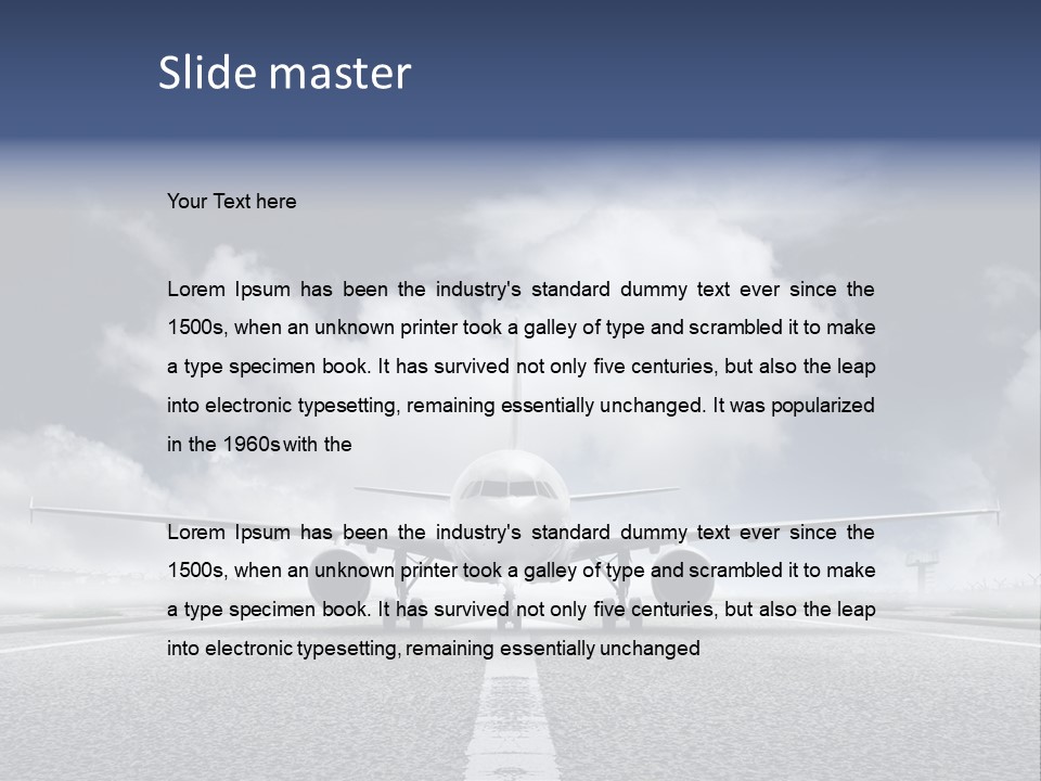 Airport Jet Travel PowerPoint Template