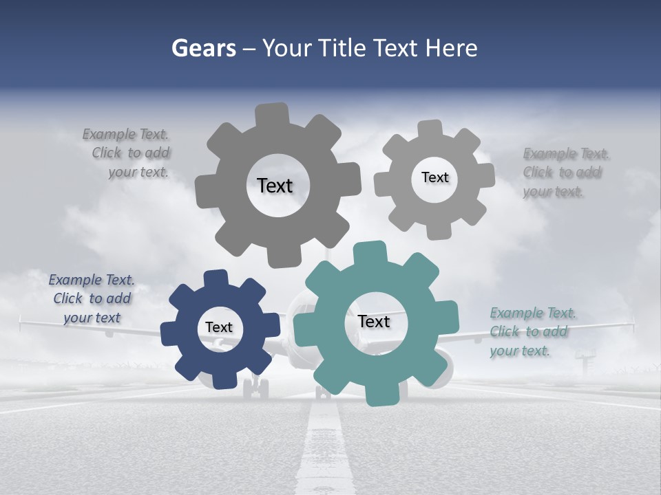 Airport Jet Travel PowerPoint Template