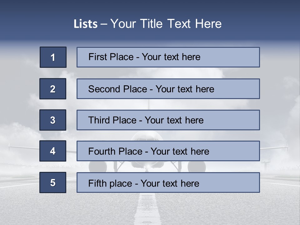 Airport Jet Travel PowerPoint Template