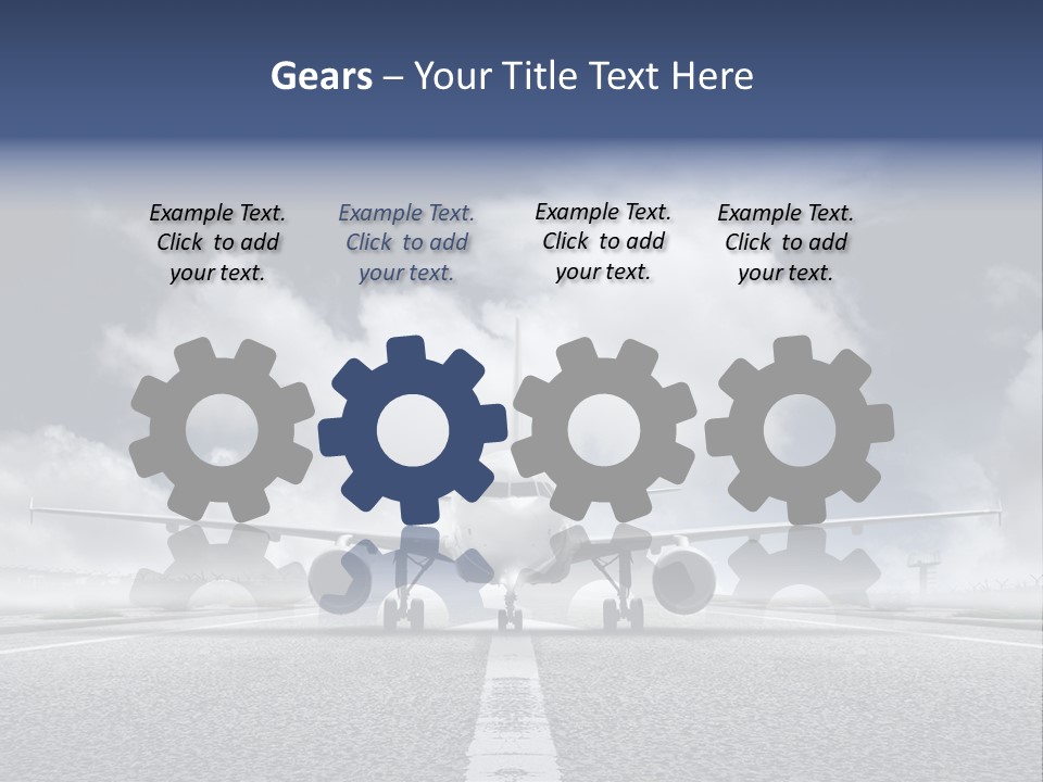 Airport Jet Travel PowerPoint Template