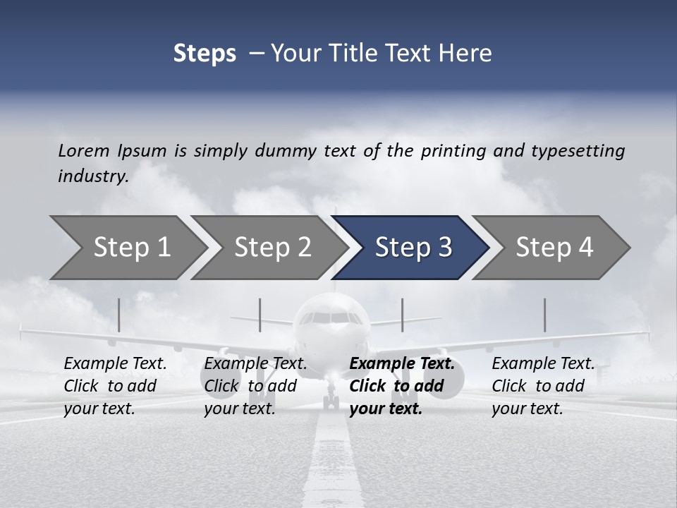 Airport Jet Travel PowerPoint Template