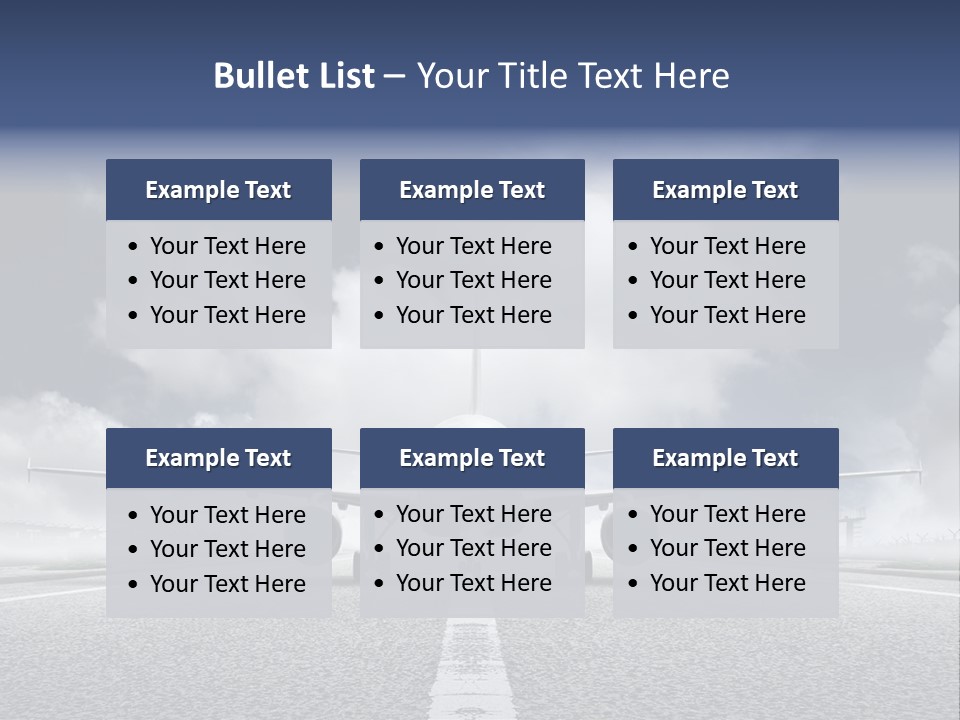 Airport Jet Travel PowerPoint Template