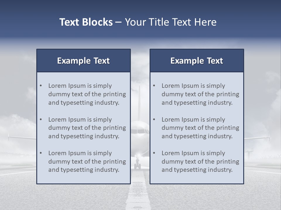 Airport Jet Travel PowerPoint Template