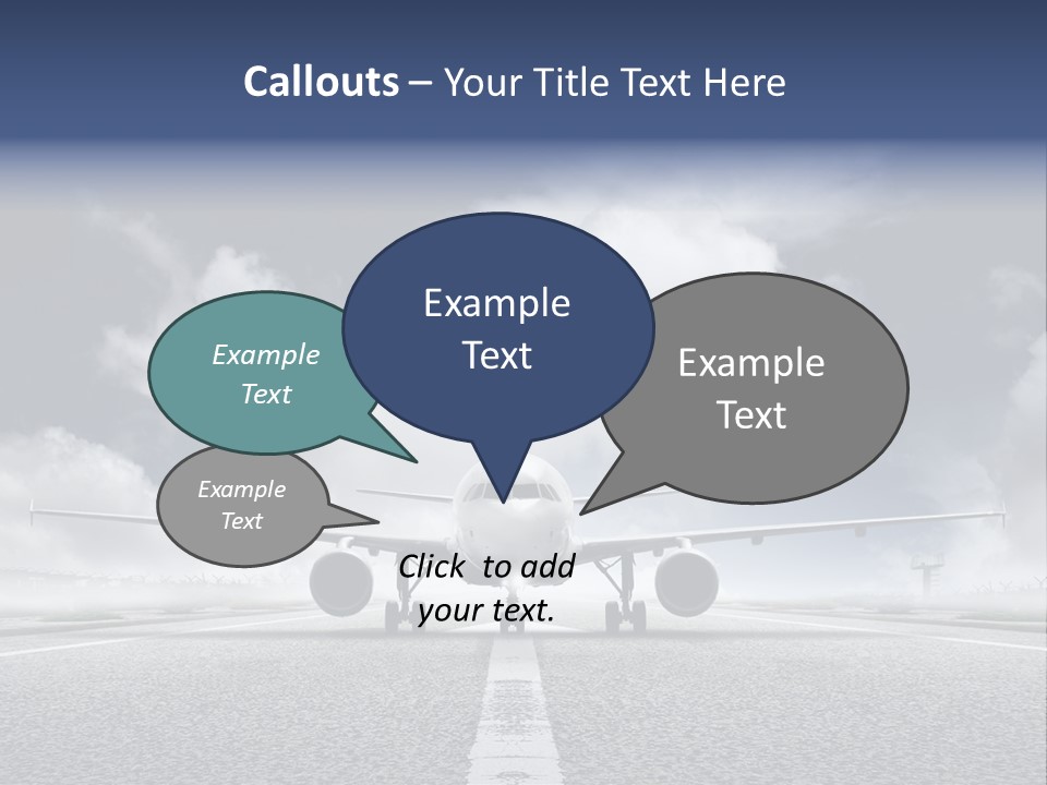 Airport Jet Travel PowerPoint Template