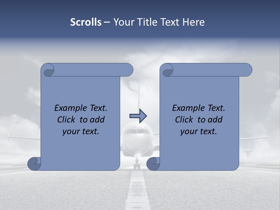Airport Jet Travel PowerPoint Template