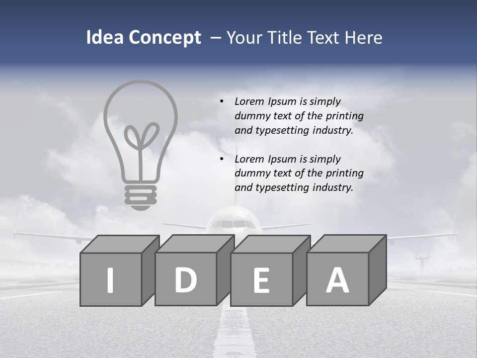 Airport Jet Travel PowerPoint Template