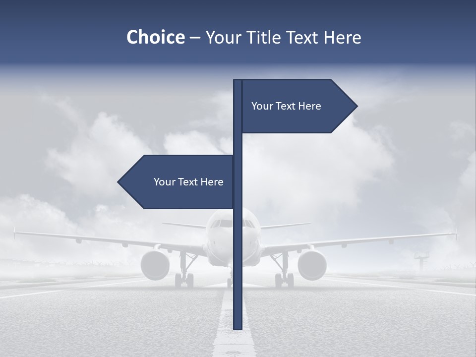 Airport Jet Travel PowerPoint Template