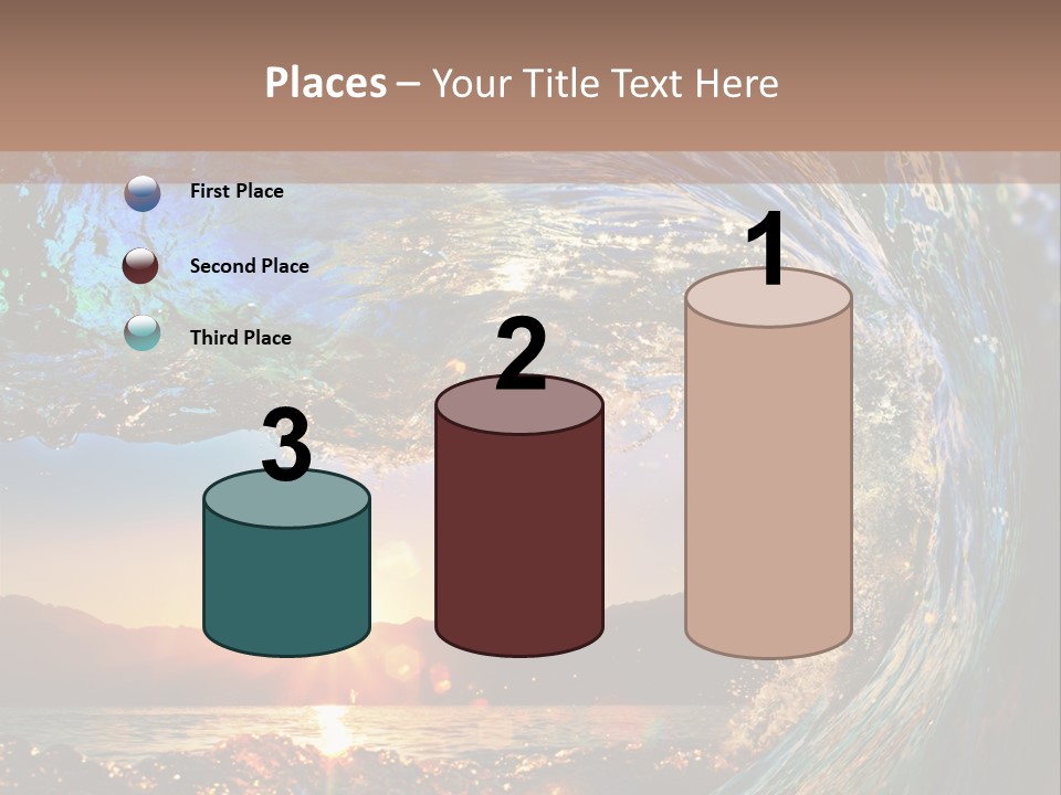 Blue Wet Color PowerPoint Template