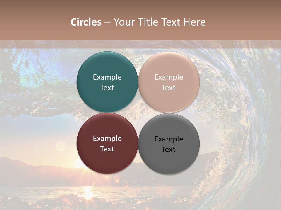 Blue Wet Color PowerPoint Template